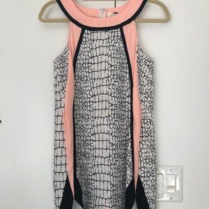 Gorgeous Black White Pink Party Dress Cocktail
